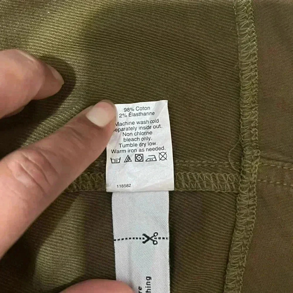 Madewell Olive Green Denim, Size 0, Mini Skirt, Great Condition, Great Quality - Picture 8 of 11